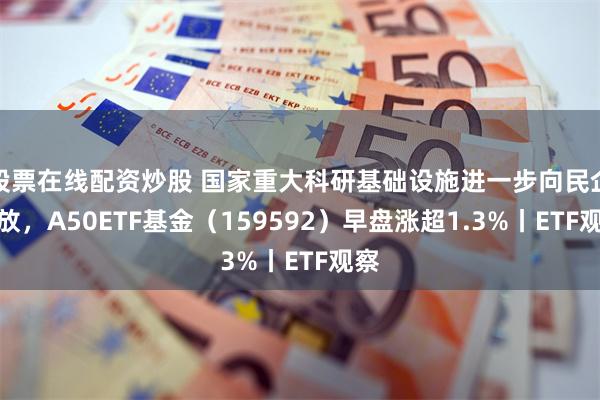 股票在线配资炒股 国家重大科研基础设施进一步向民企开放，A50ETF基金（159592）早盘涨超1.3%丨ETF观察