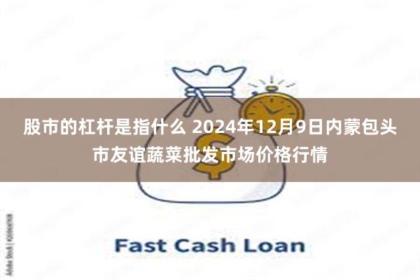 股市的杠杆是指什么 2024年12月9日内蒙包头市友谊蔬菜批发市场价格行情